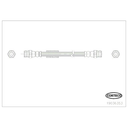 Corteco Brake Hose, 19036353 19036353